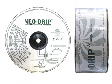 капельная лента neo-drip (толщина 6 mils), шаг 15 см, вылив 1,00 л/ч - 2500 м