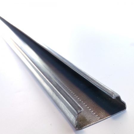 профиль «зиг заг» 0,7мм (4 метра) для крепления пленки на теплицу (оцинкованный) в комплекте с пружиной